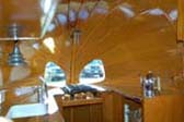 Amazing Wooden Ceiling in 1936 Airstream Clipper Trailer